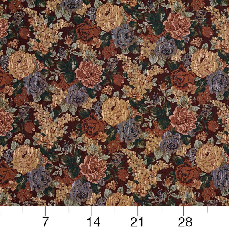 Charlotte - D2067 - Burgundy - Fabric by the Yard - D2067 - D2067_Ruler