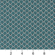 Charlotte - D2139 - Aqua Scales - Fabric by the Yard - D2139 - D2139_Ruler