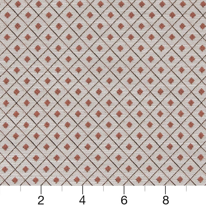 Charlotte - D2151 - Salmon Diamond - Fabric by the Yard - D2151 - D2151_Ruler