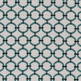 Charlotte - D2169 - Aqua Lattice - Fabric by the Yard