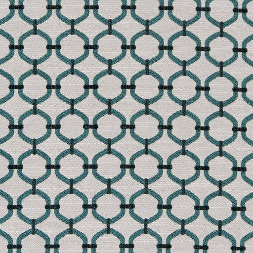 Charlotte - D2169 - Aqua Lattice - Fabric by the Yard Aqua Lattice