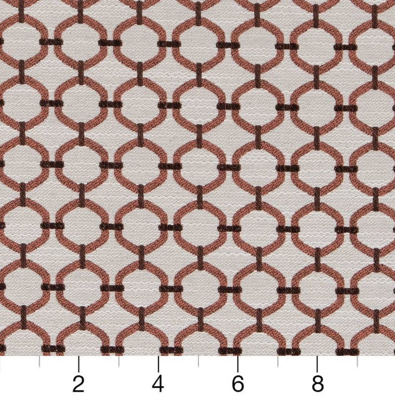 Charlotte - D2171 - Salmon Lattice - Fabric by the Yard - D2171 - D2171_Ruler