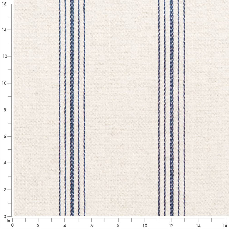 Charlotte - D2276 - Hampton Blue - Fabric by the Yard - D2276 - D2276_Ruler