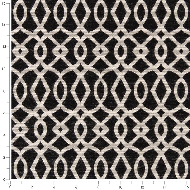 Charlotte - D2441 - Black - Fabric by the Yard - D2441 - D2441_Ruler
