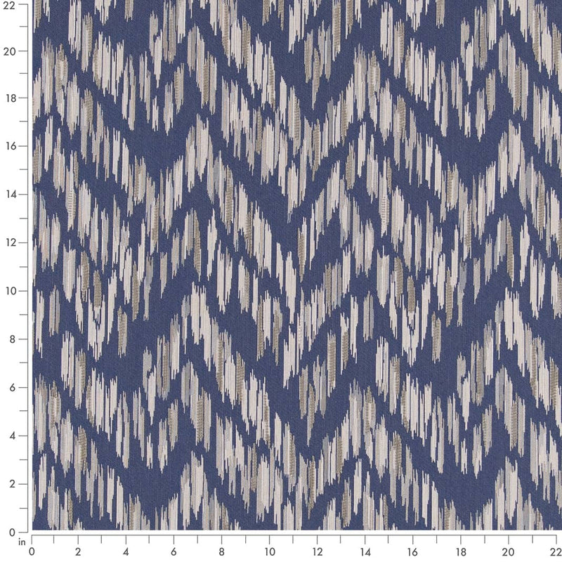 Charlotte - D2453 - Indigo - Fabric by the Yard - D2453 - D2453_Ruler