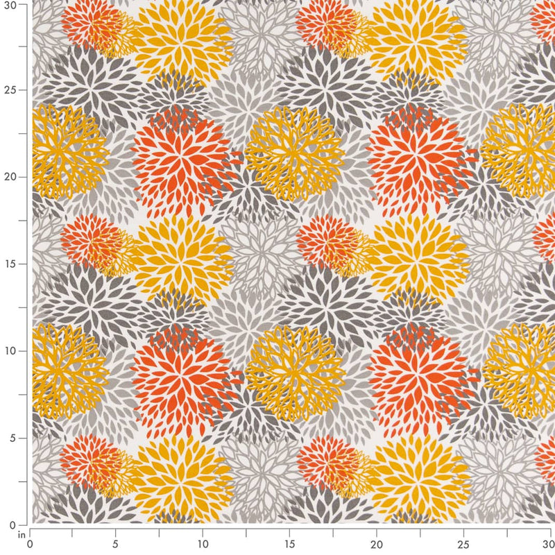 Charlotte - D2461 - Orange - Fabric by the Yard - D2461 - D2461_Ruler