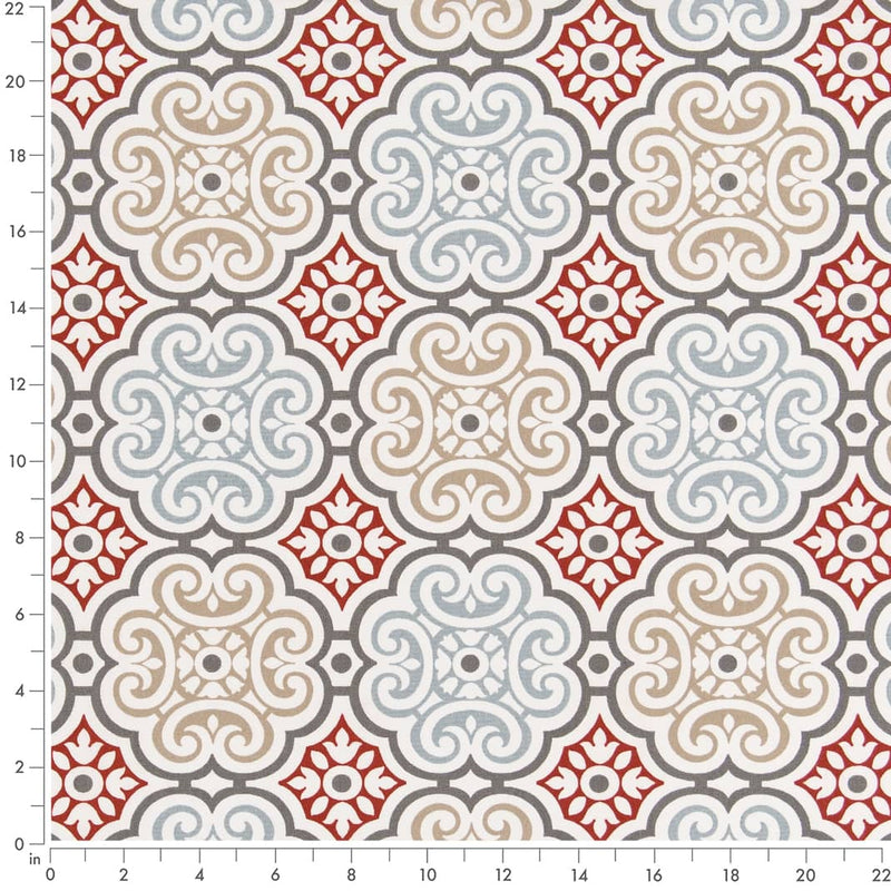 Charlotte - D2481 - Cherry - Fabric by the Yard - D2481 - D2481_Ruler