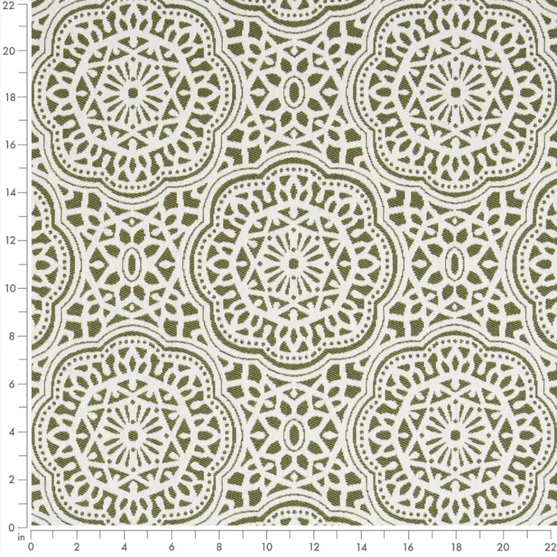 Charlotte - D2547 - Fern - Fabric by the Yard - D2547 - D2547_Ruler