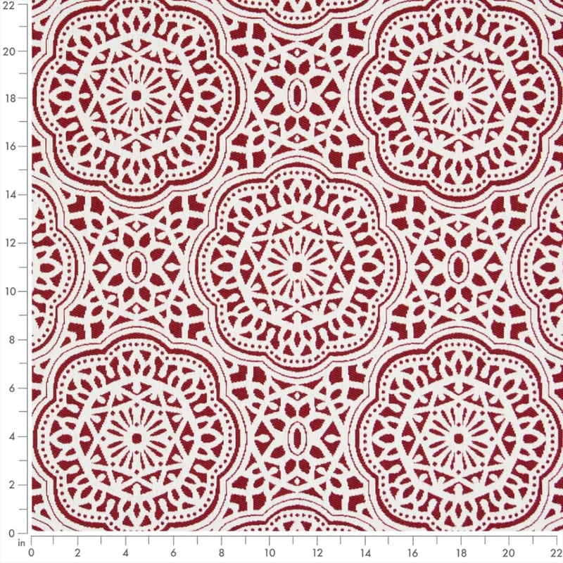 Charlotte - D2548 - Apple - Fabric by the Yard - D2548 - D2548_Ruler