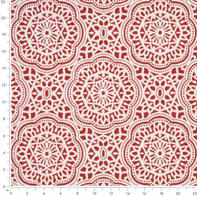 Charlotte - D2549 - Coral - Fabric by the Yard - D2549 - D2549_Ruler
