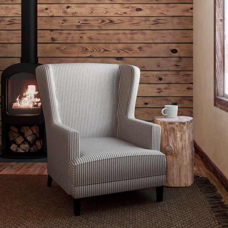 Charlotte - D2586 - Ticking Coal - Fabric by the Yard - D2586 - D2586_Furniture