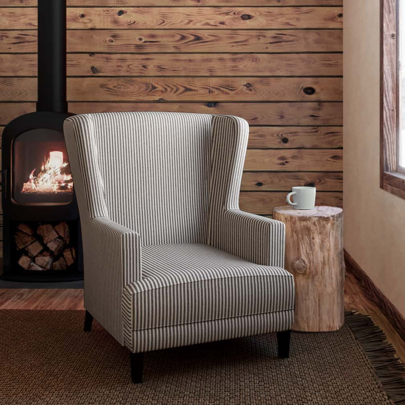 Charlotte - D2589 - Ticking Walnut - Fabric by the Yard - D2589 - D2589_Furniture