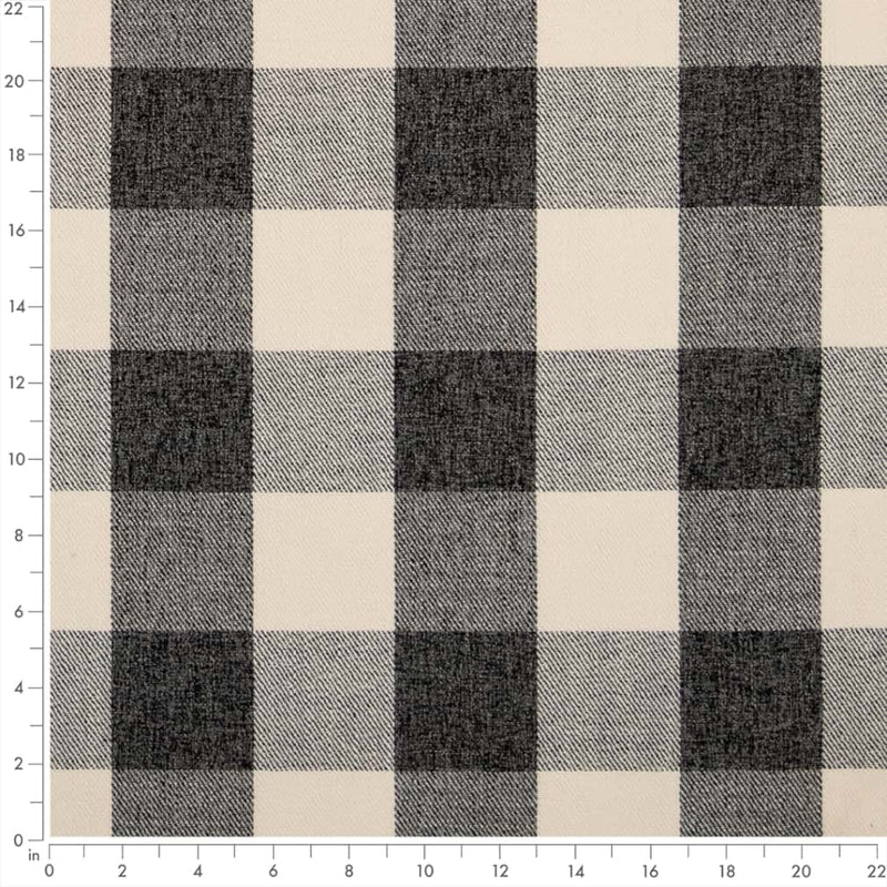 Charlotte - D2600 - Buffalo Coal - Fabric by the Yard - D2600 - D2600_Ruler