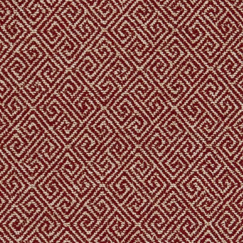 Charlotte - D2615 - Greek Key Crimson - Fabric by the Yard Greek Key Crimson