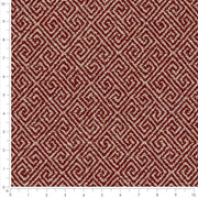 Charlotte - D2615 - Greek Key Crimson - Fabric by the Yard - D2615 - D2615_Ruler