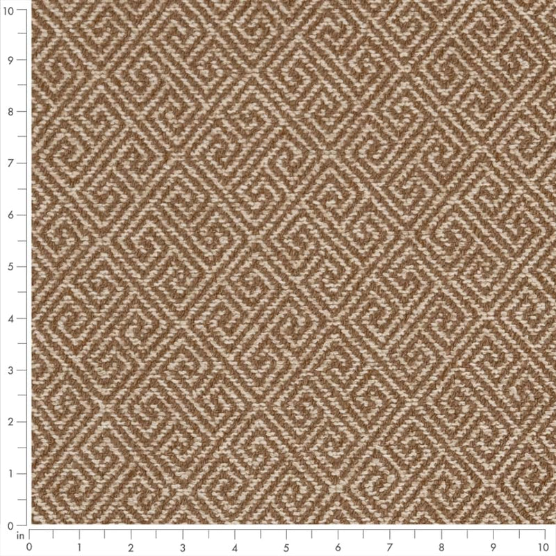 Charlotte - D2617 - Greek Key Cafe - Fabric by the Yard - D2617 - D2617_Ruler