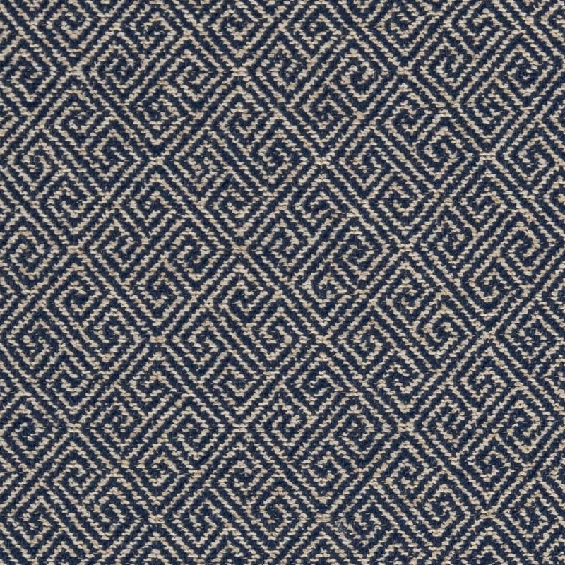 Charlotte - D2618 - Greek Key Navy - Fabric by the Yard Greek Key Navy