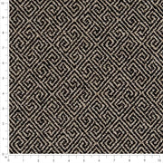 Charlotte - D2620 - Greek Key Coal - Fabric by the Yard - D2620 - D2620_Ruler