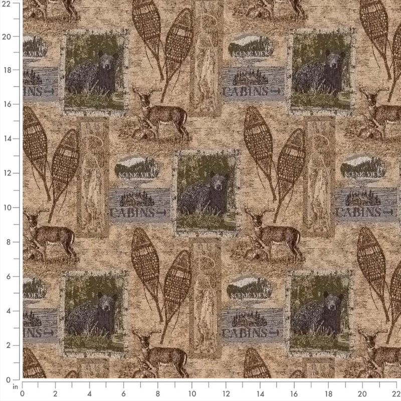 Charlotte - D2672 - Cabin Honey - Fabric by the Yard - D2672 - D2672_Ruler