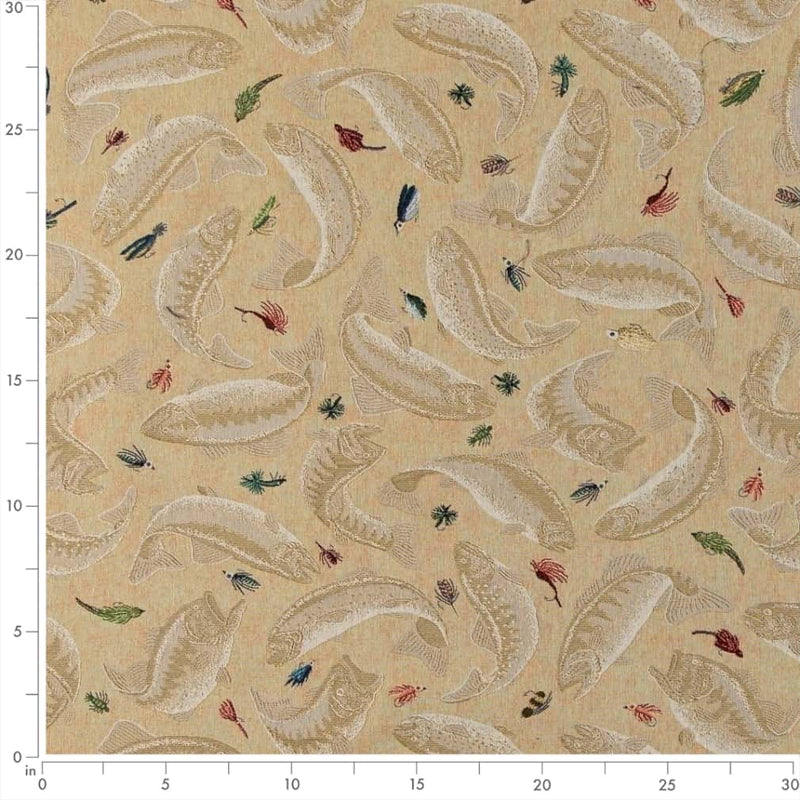 Charlotte - D2680 - Fishing Khaki - Fabric by the Yard - D2680 - D2680_Ruler