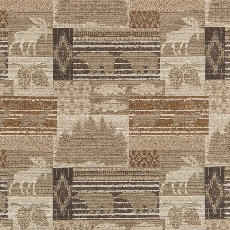 Charlotte - D2687 - Moose Neutral - Fabric by the Yard Moose Neutral