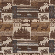 Charlotte - D2689 - Moose Slate - Fabric by the Yard Moose Slate