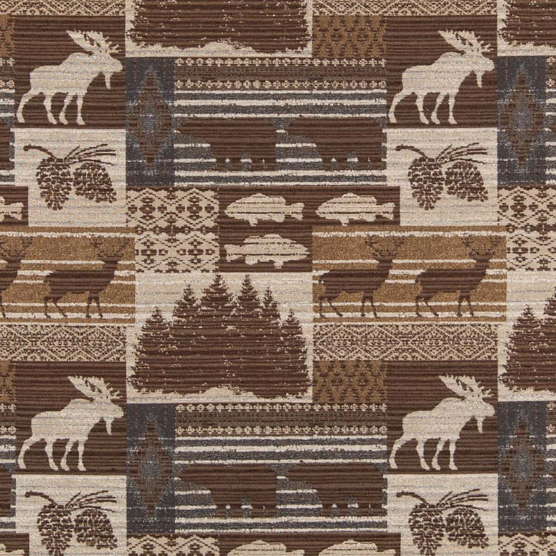 Charlotte - D2689 - Moose Slate - Fabric by the Yard Moose Slate