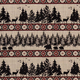 Charlotte - D2692 - Forest Crimson - Fabric by the Yard