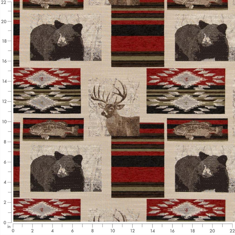 Charlotte - D2694 - Sedona Berry - Fabric by the Yard - D2694 - D2694_Ruler