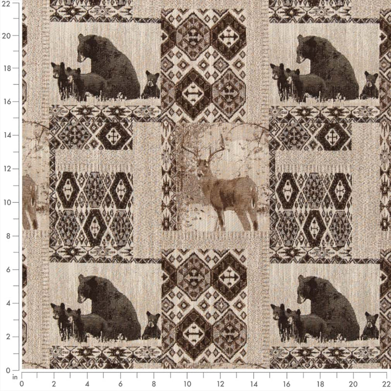 Charlotte - D2696 - Den Brownstone - Fabric by the Yard - D2696 - D2696_Ruler