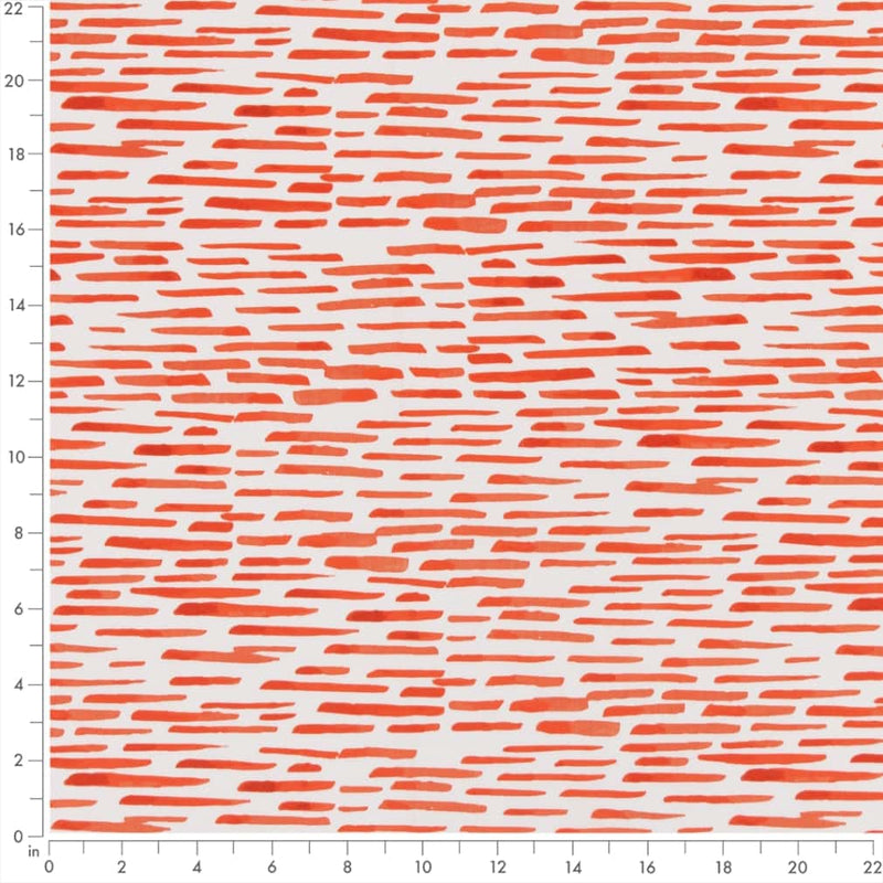 Charlotte - D2726 - Orange Zest - Fabric by the Yard - D2726 - D2726_Ruler