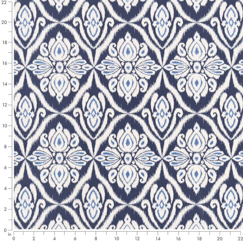 Charlotte - D2734 - Prussian - Fabric by the Yard - D2734 - D2734_Ruler