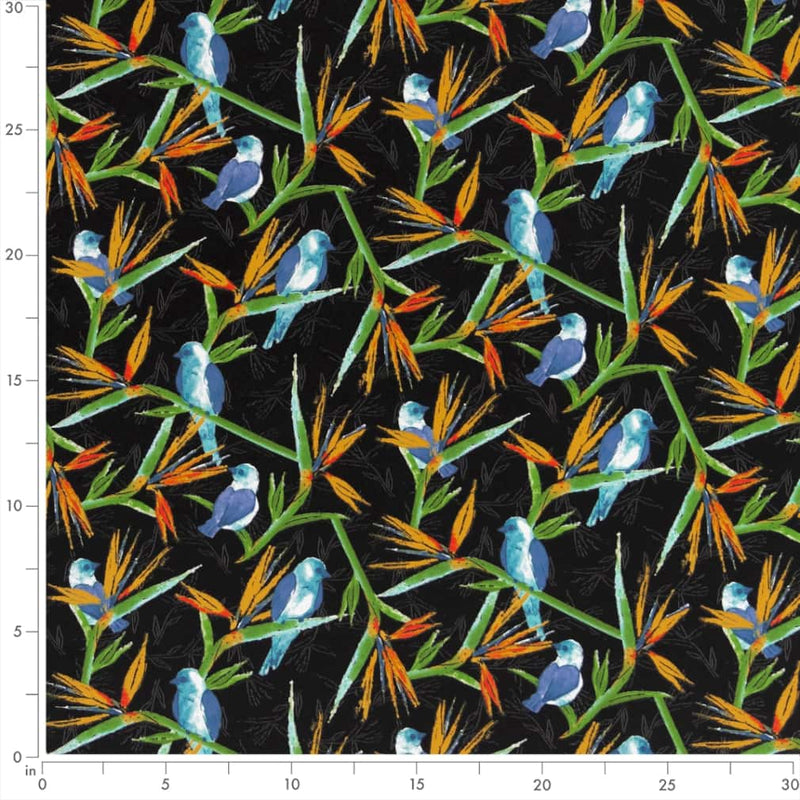 Charlotte - D2754 - Jet - Fabric by the Yard - D2754 - D2754_Ruler