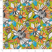 Charlotte - D2770 - Chartreuse - Fabric by the Yard - D2770 - D2770_Ruler