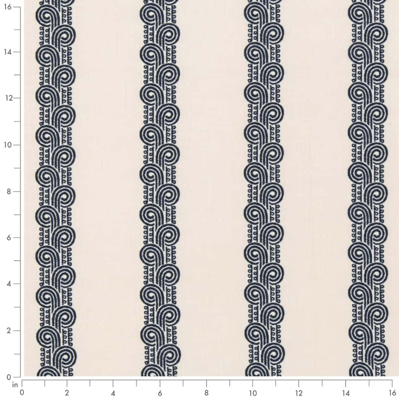 Charlotte - D2905 - Royal - Fabric by the Yard - D2905 - D2905_Ruler