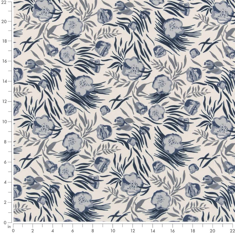 Charlotte - D2910 - Midnight - Fabric by the Yard - D2910 - D2910_Ruler