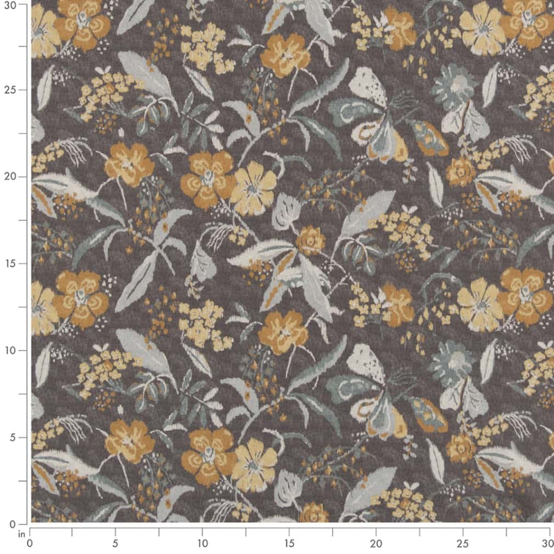 Charlotte - D2915 - Charcoal - Fabric by the Yard - D2915 - D2915_Ruler