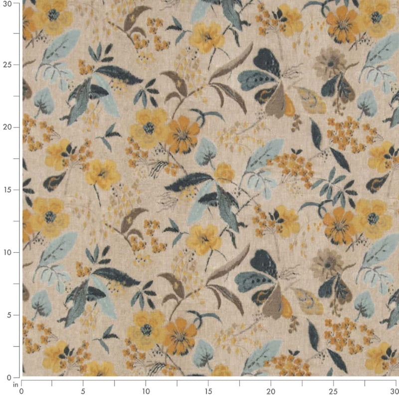 Charlotte - D2917 - Peacock - Fabric by the Yard - D2917 - D2917_Ruler