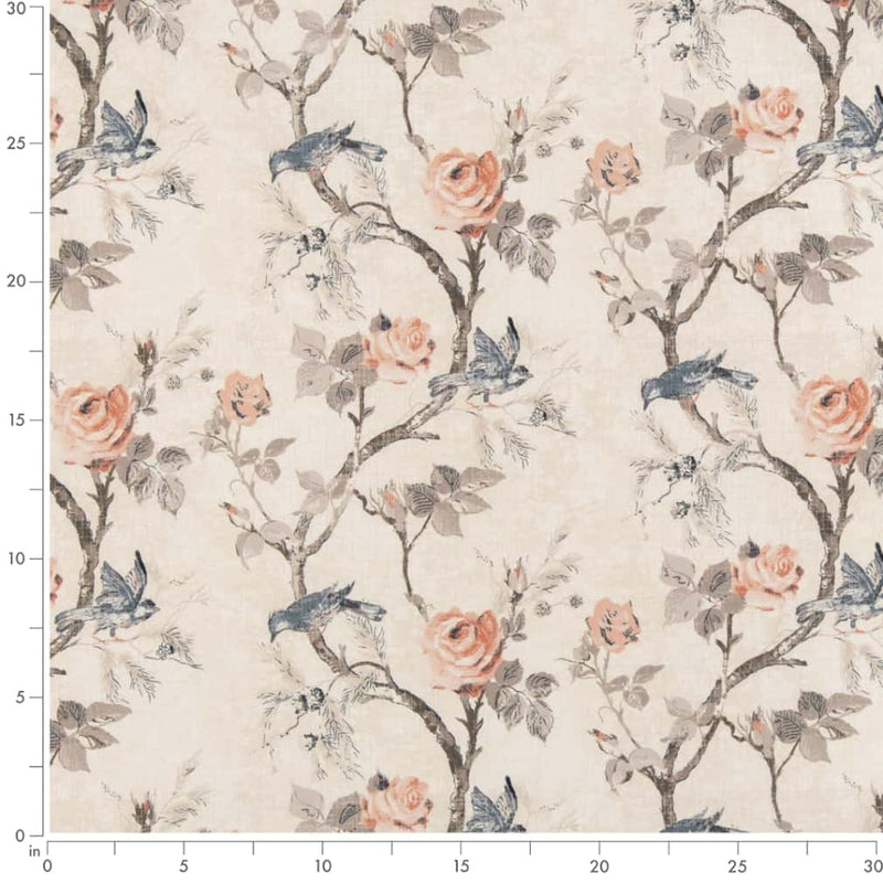 Charlotte - D2918 - Peach - Fabric by the Yard - D2918 - D2918_Ruler