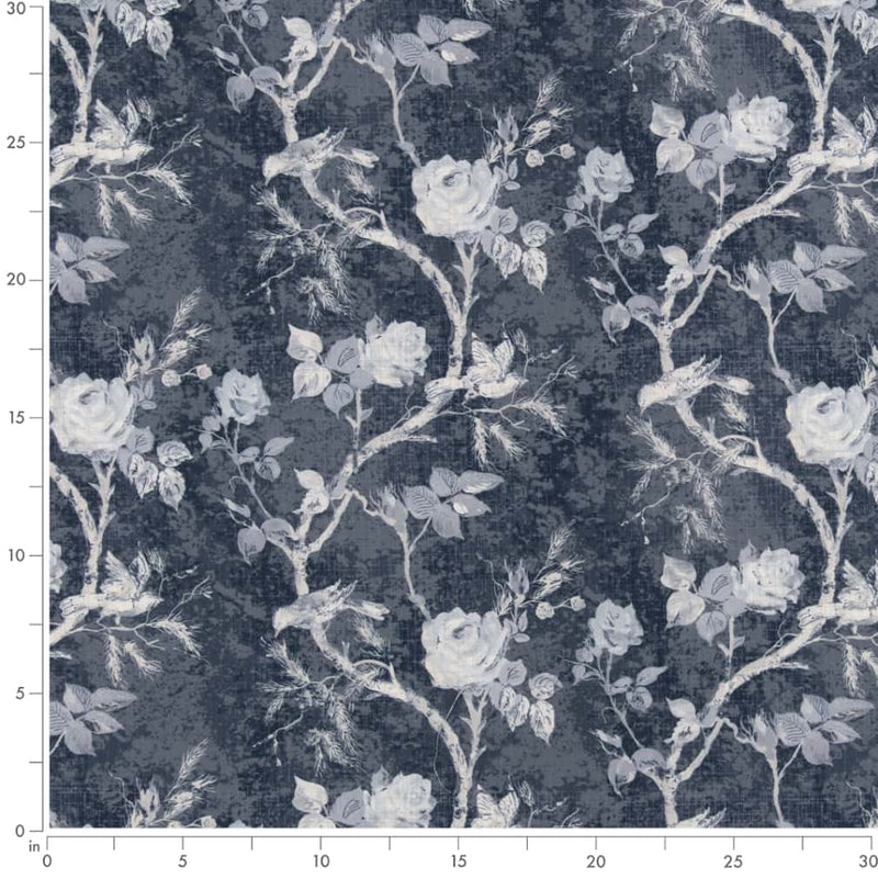 Charlotte - D2919 - Bluebird - Fabric by the Yard - D2919 - D2919_Ruler