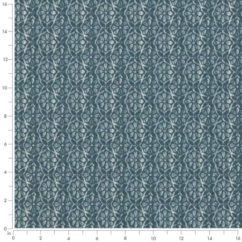 Charlotte - D2950 - Teal - Fabric by the Yard - D2950 - D2950_Ruler