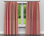 Charlotte - D302 - Ruby Noble Stripe - Fabric by the Yard - D302 - D302_Drapery