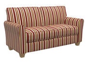 Charlotte - D302 - Ruby Noble Stripe - Fabric by the Yard - D302 - D302_Furniture