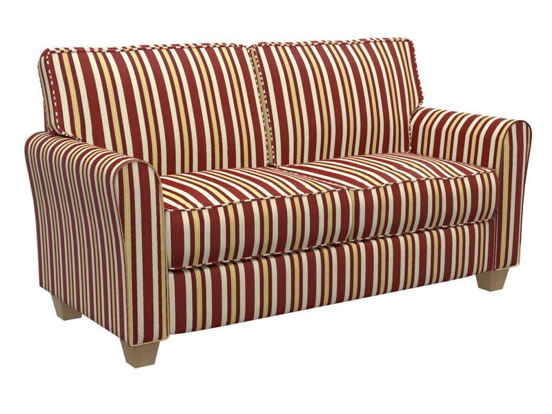Charlotte - D302 - Ruby Noble Stripe - Fabric by the Yard - D302 - D302_Furniture