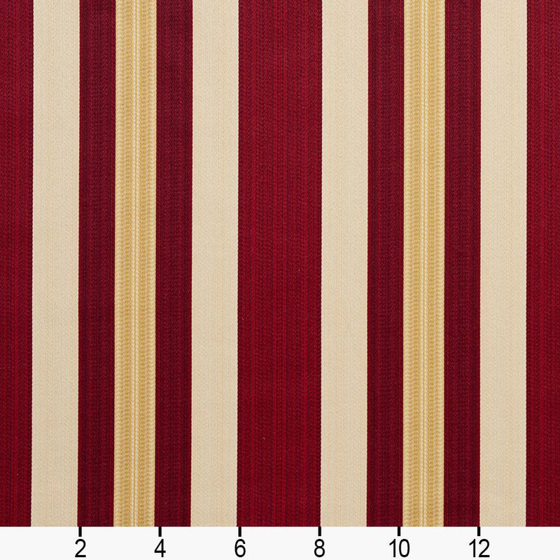 Charlotte - D302 - Ruby Noble Stripe - Fabric by the Yard - D302 - D302_Ruler