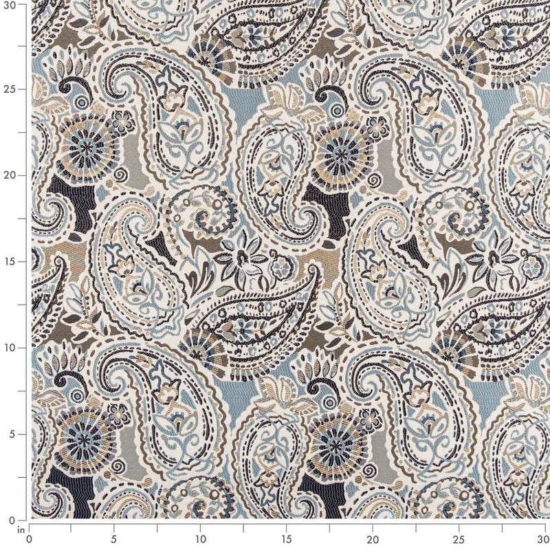 Charlotte - D3032 - Cornflower - Fabric by the Yard - D3032 - D3032_Ruler