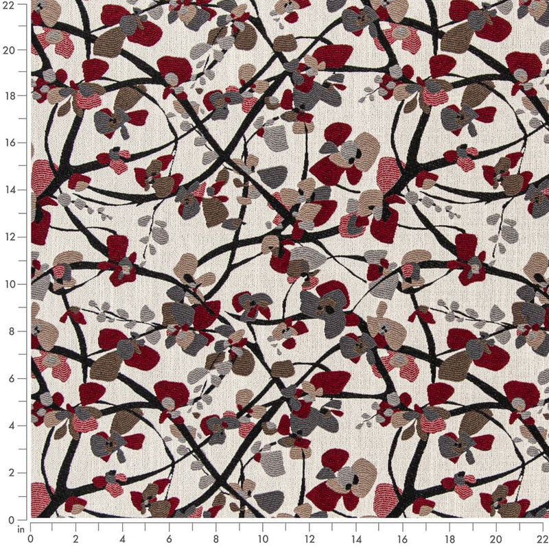 Charlotte - D3059 - Crimson - Fabric by the Yard - D3059 - D3059_Ruler
