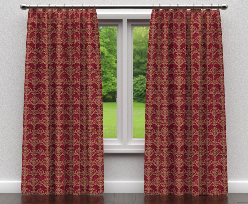Charlotte - D307 - Ruby Victorian - Fabric by the Yard - D307 - D307_Drapery