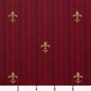 Charlotte - D312 - Ruby Medallion - Fabric by the Yard - D312 - D312_Ruler