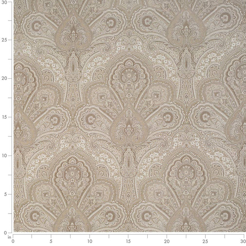 Charlotte - D3296 - Beige Flora - Fabric by the Yard - D3296 - D3296_Ruler